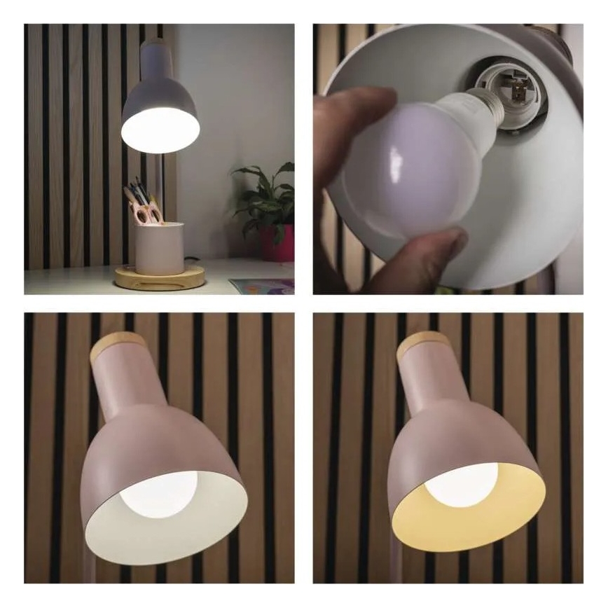 Bordslampa POPPY 1xE27/25W/230V rosa