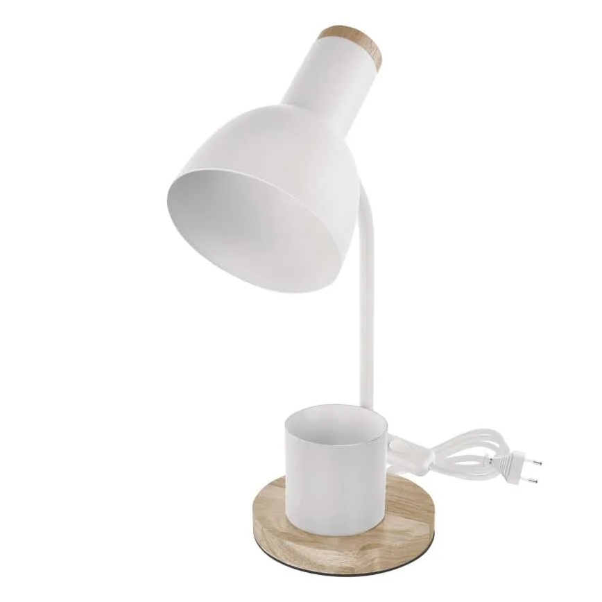 Bordslampa POPPY 1xE27/25W/230V vit