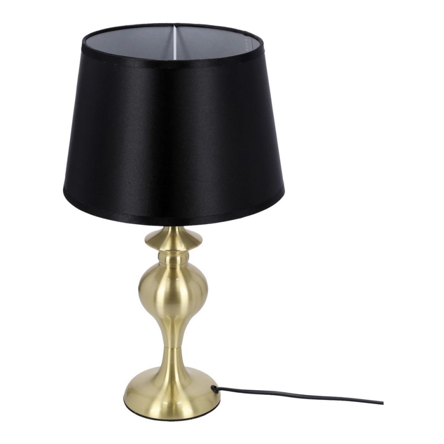 Bordslampa PRIMA GOLD 1xE27/60W/230V svart/guld