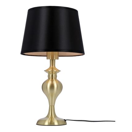 Bordslampa PRIMA GOLD 1xE27/60W/230V svart/guld