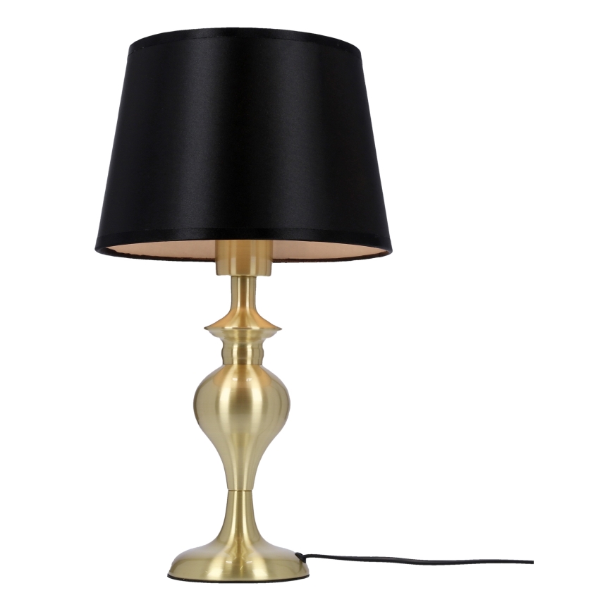 Bordslampa PRIMA GOLD 1xE27/60W/230V svart/guld