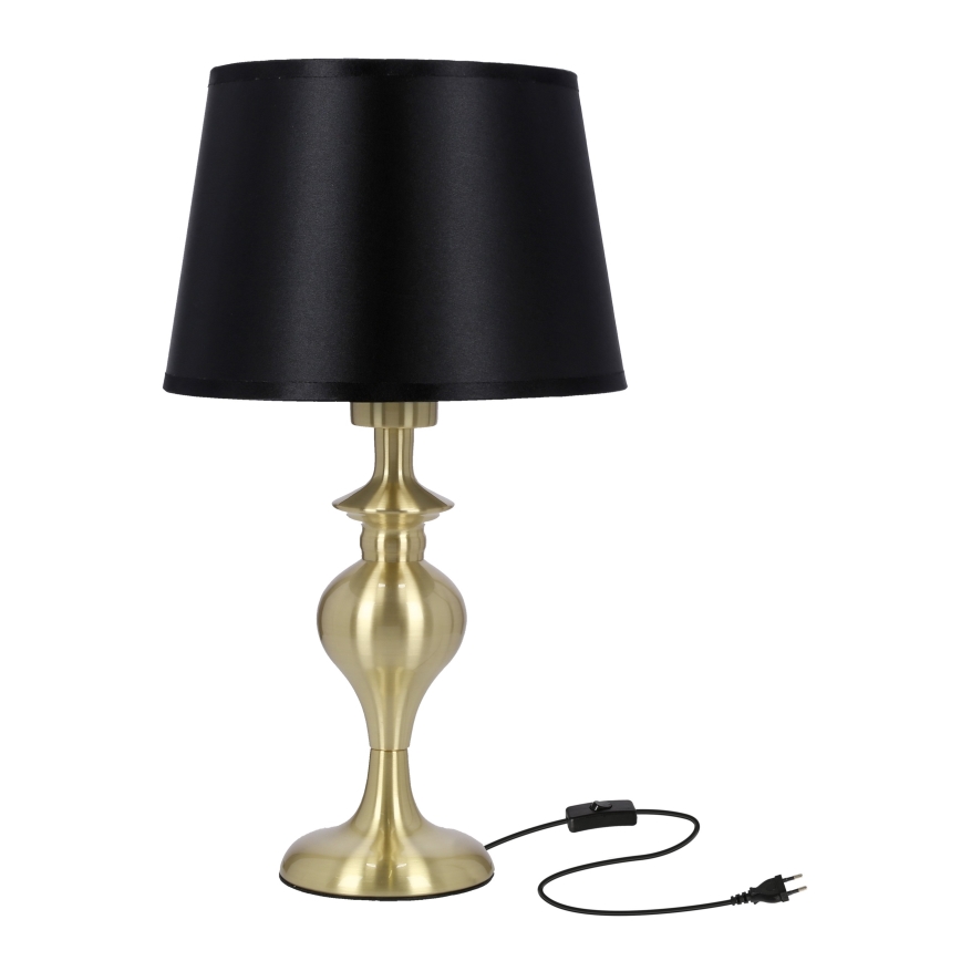 Bordslampa PRIMA GOLD 1xE27/60W/230V svart/guld