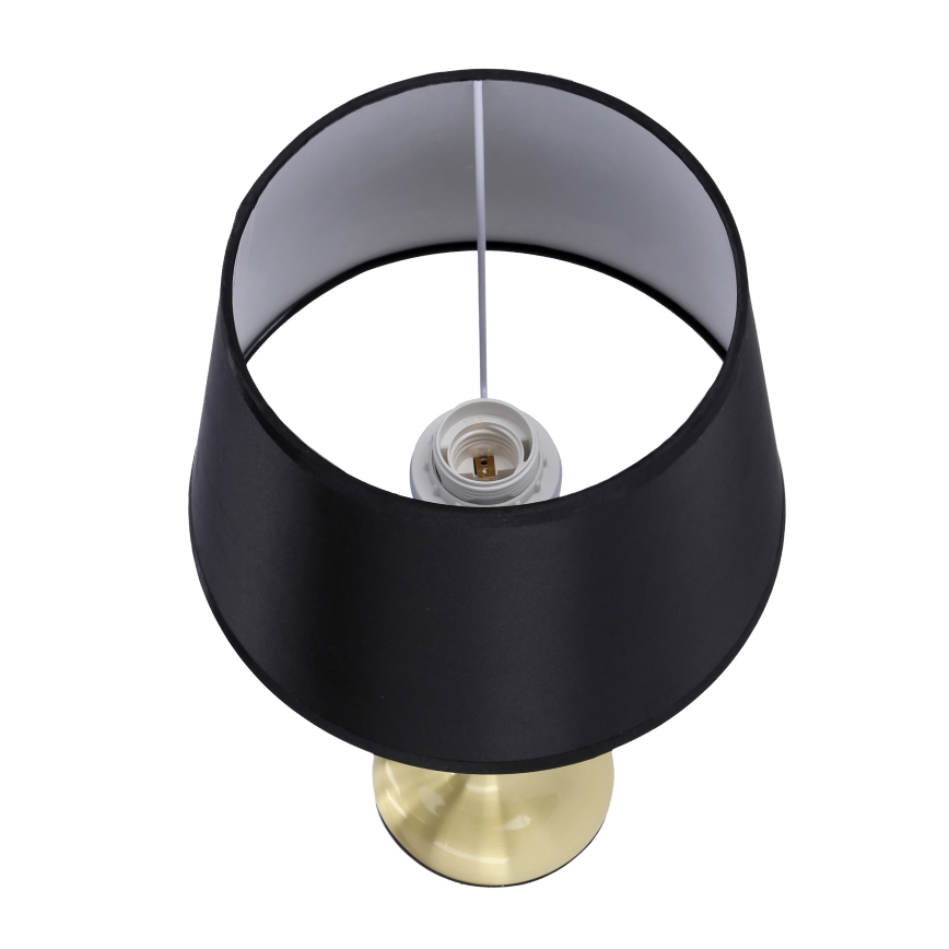 Bordslampa PRIMA GOLD 1xE27/60W/230V svart/guld