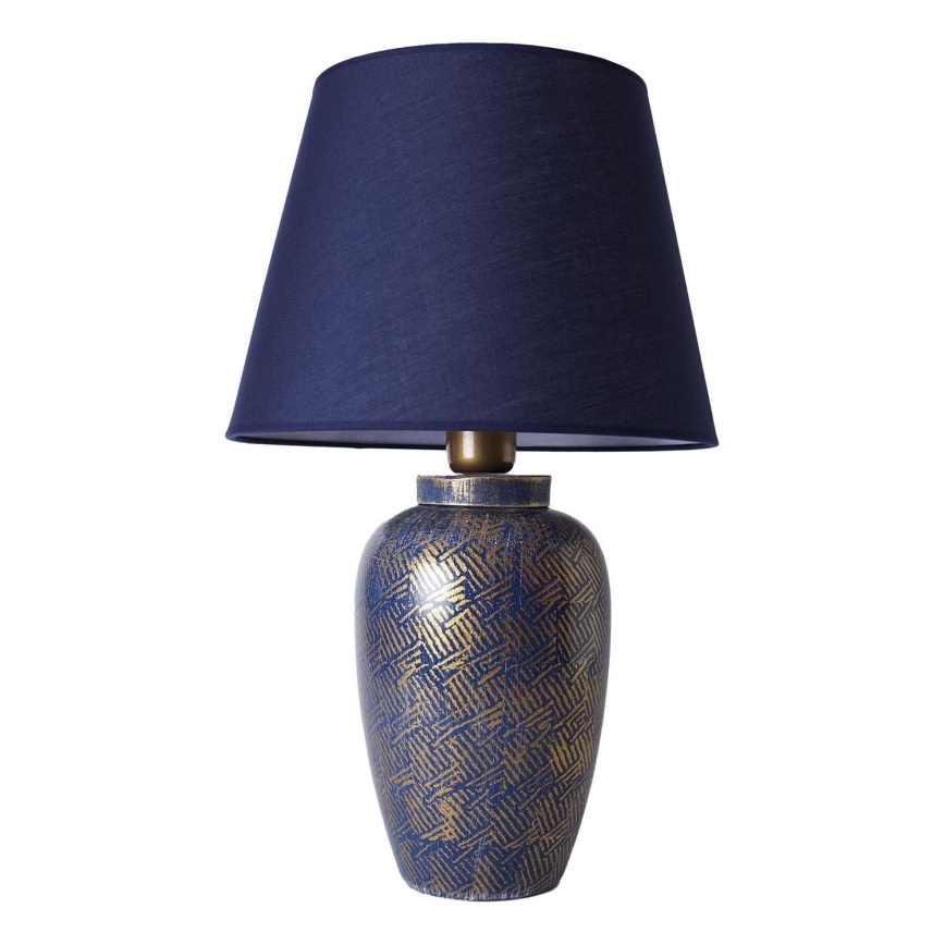 Bordslampa RAMZES 1xE27/40W/230V blå