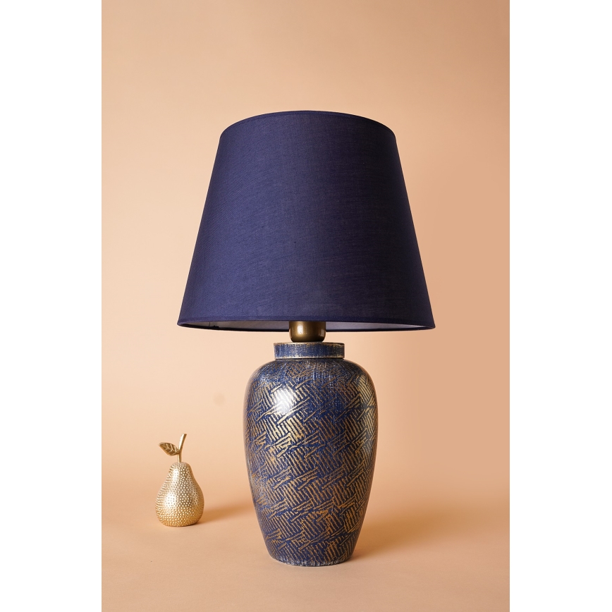 Bordslampa RAMZES 1xE27/40W/230V blå