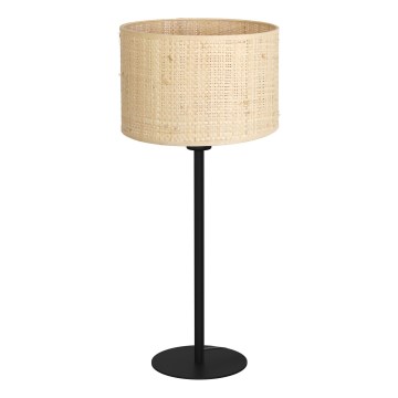 Bordslampa RATTAN 1xE27/60W/230V diameter 25 cm rotting