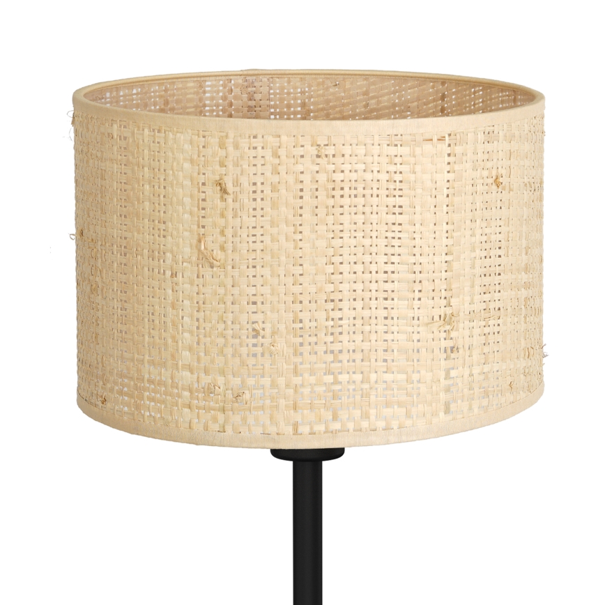 Bordslampa RATTAN 1xE27/60W/230V diameter 25 cm rotting