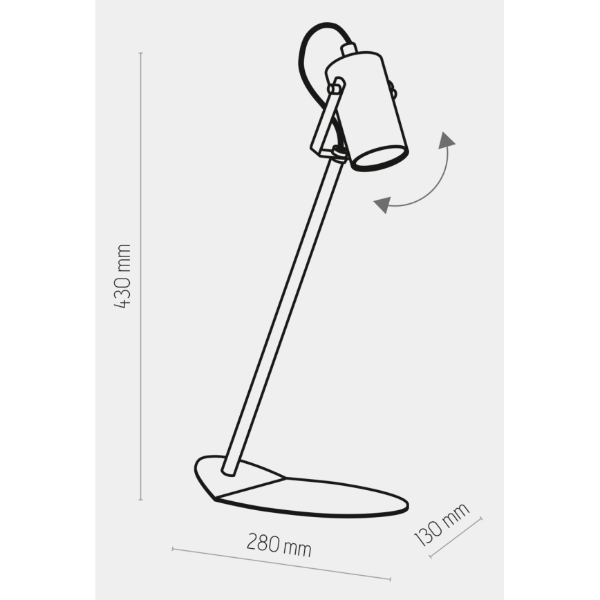Bordslampa  REpå 1xGU10/10W/230V vit 