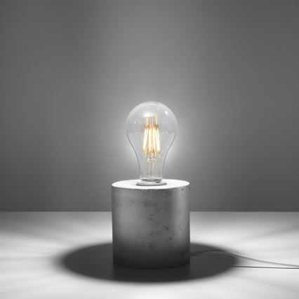 Bordslampa SALGADO 1xE27/60W/230V betong