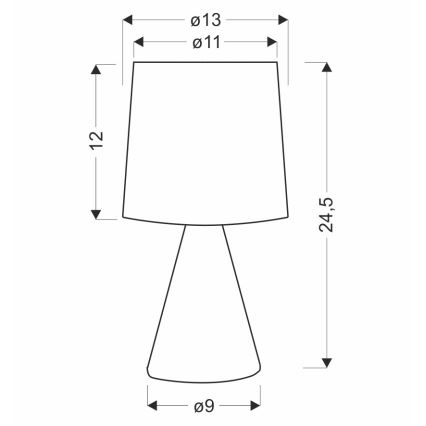 Bordslampa SATTI 1xE14/40W/230V krämfärgad