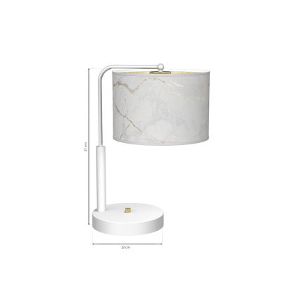 Bordslampa  SENSO 1xE27/60W/230V vit 