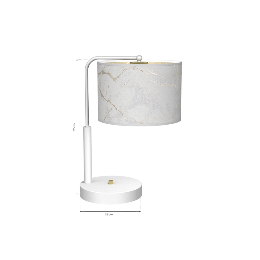 Bordslampa  SENSO 1xE27/60W/230V vit 