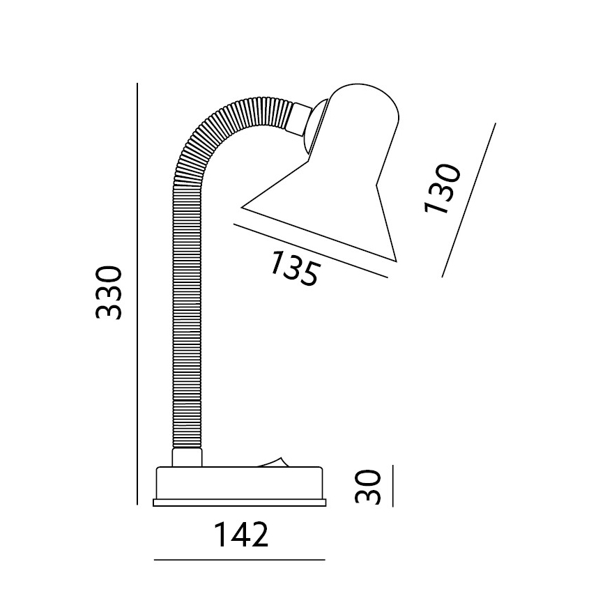 Bordslampa SMIESZEK 1xE27/40W/230V grön