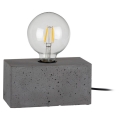 Bordslampa STRONG DOUBLE 1xE27/25W/230V betong