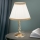 Bordslampa TONIA 1xE27/60W/230V diameter 25 cm vit/brons