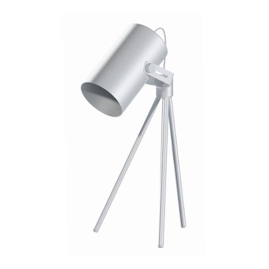Bordslampa  TUBA 1xE27/24W/230V vit