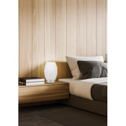 Bordslampa VENUS 1xE27/60W/230V vit/silver