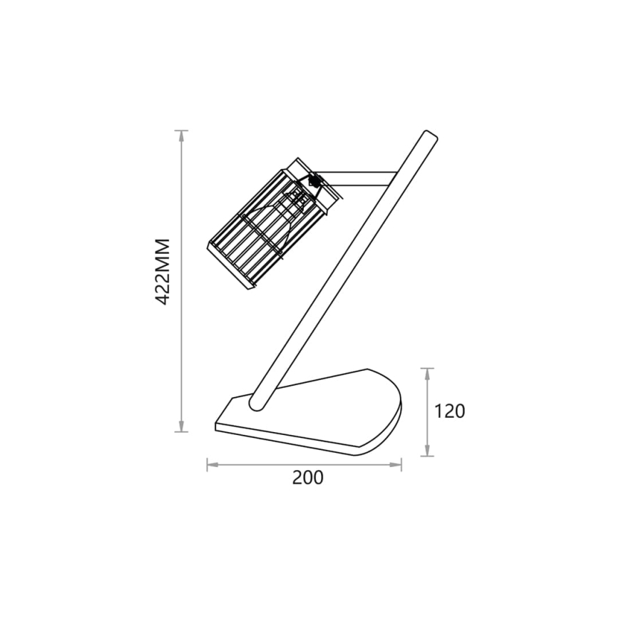 Bordslampa VERTICAL 1xGU10/8W/230V svart