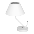 Bordslampa VICTORIA 1xE27/60W/230V vit