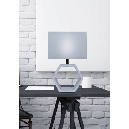Bordslampa VIDAL 1xE27/40W/230V grå