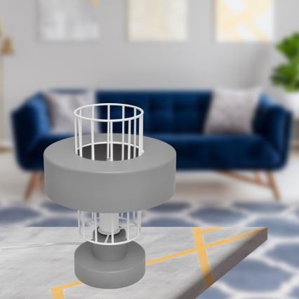 Bordslampa VOLTA 1xE27/15W/230V grå