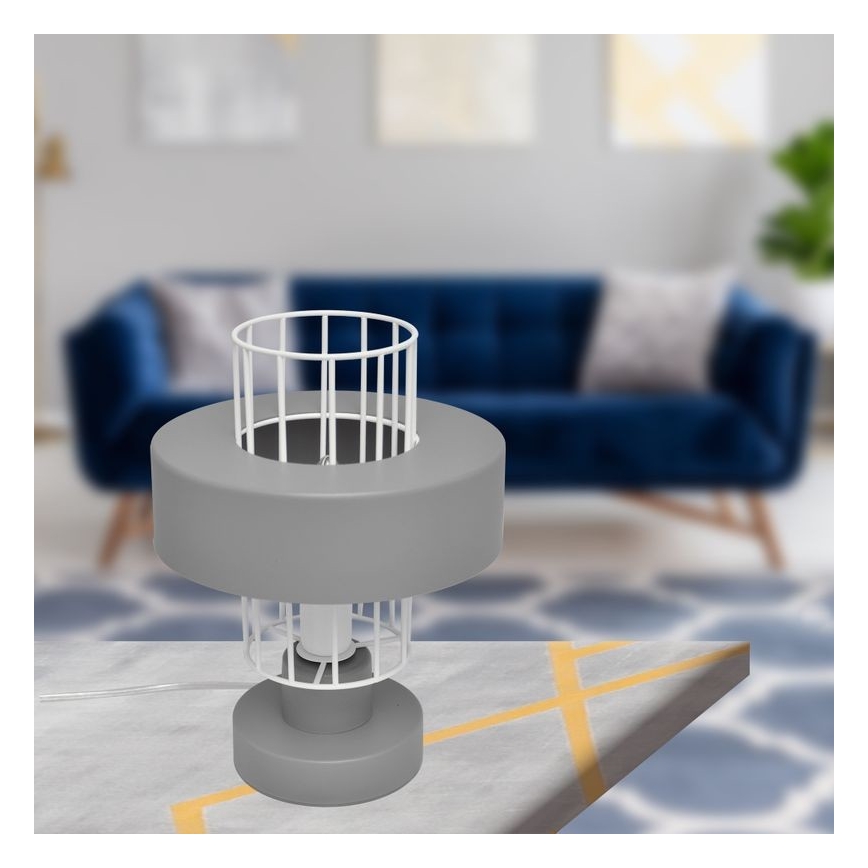 Bordslampa VOLTA 1xE27/15W/230V grå