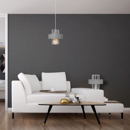Bordslampa VOLTA 1xE27/15W/230V grå