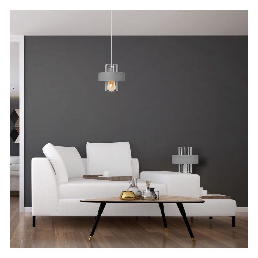 Bordslampa VOLTA 1xE27/15W/230V grå
