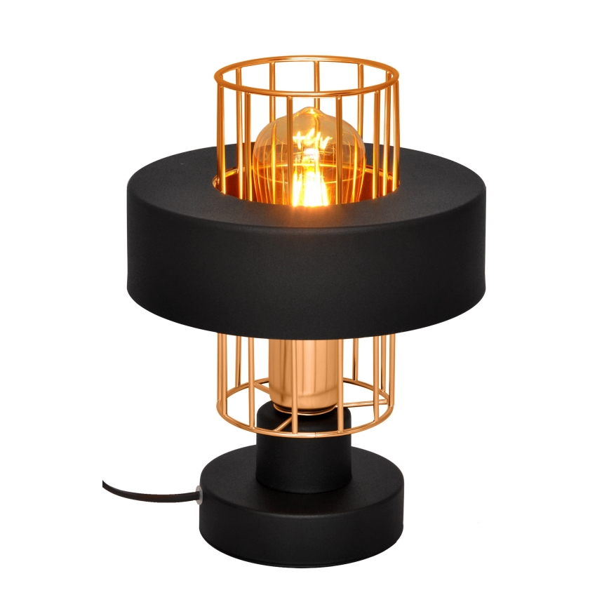 Bordslampa VOLTA 1xE27/15W/230V svart/gyllene