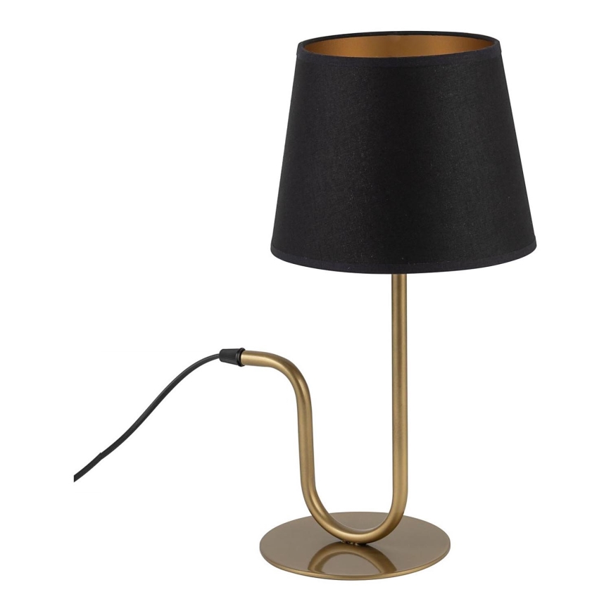 Bordslampa VOLUTTO 1xE27/60W/230V svart/koppar