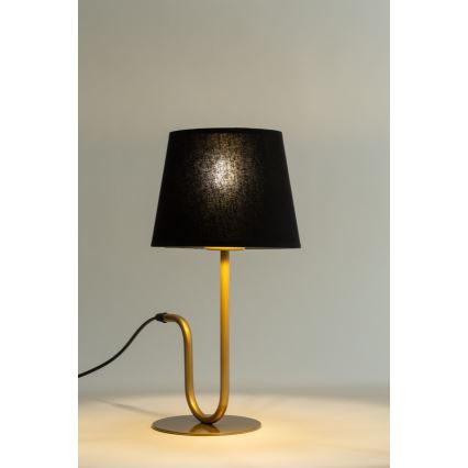 Bordslampa VOLUTTO 1xE27/60W/230V svart/koppar