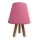 Bordslampa  WOOD 1xE27/60W/230V rosa