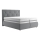 Boxspring-säng med madrass och bäddmadrass ELEN 160x200 cm grå