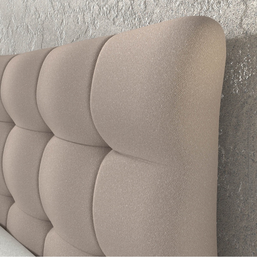Boxspring-säng med madrasser och bäddmadrass SOFIA 180x200 cm beige