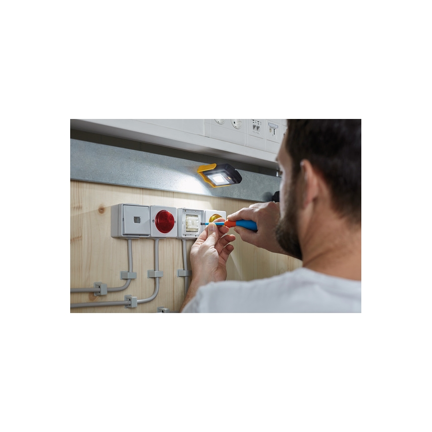 Brennenstuhl - LED Arbetslampa LED/3xAAA orange