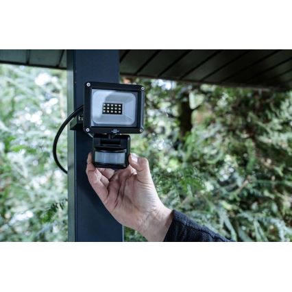 Brennenstuhl - LED Utomhusstrålkastare med en sensor LED/10W/230V 6500K IP65