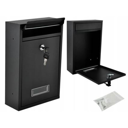 Brevlåda 21,7 x 32 cm, svart