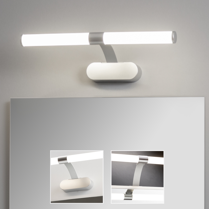 Brilagi - 2-i-1 LED-badrumsspegelbelysning TUBEO LED/6W/230V 40 cm IP44 silver