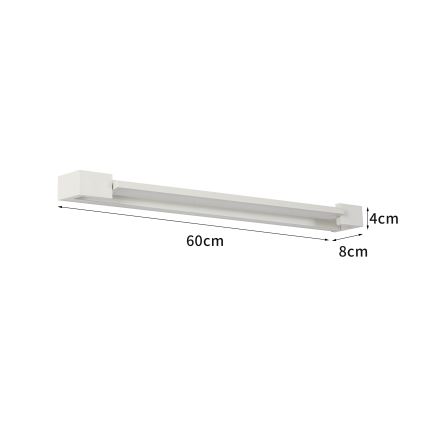 Brilagi - LED-belysning för badrumsspegel AQUA LINE LED/18W/230V 60 cm IP44 vit
