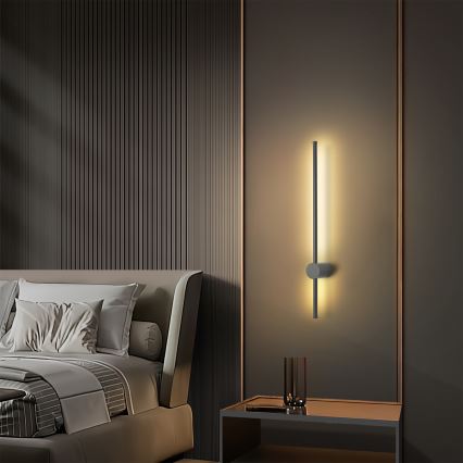 Brilagi - AURA LED utomhusväggarmatur 12W/230V 3000K IP54 65 cm antracit