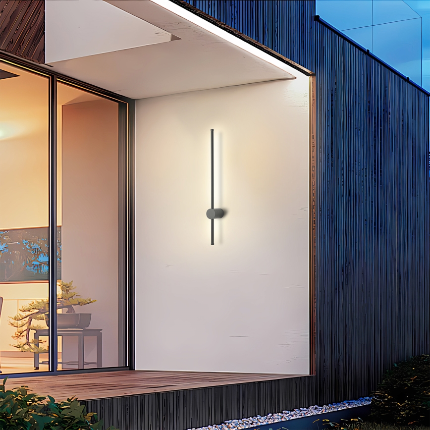 Brilagi - AURA LED utomhusväggarmatur 12W/230V 3000K IP54 65 cm antracit