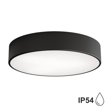 Brilagi - Badrum takbelysning CLARE 3xE27/24W/230V diameter 40 cm svart IP54