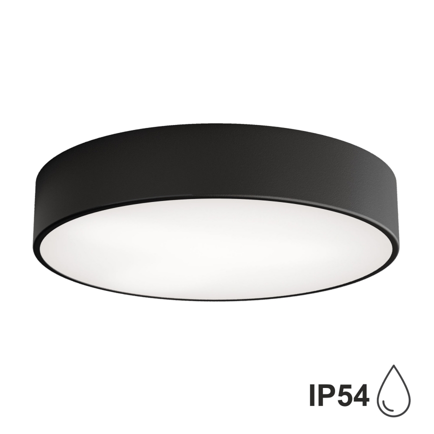 Brilagi - Badrum takbelysning CLARE 3xE27/24W/230V diameter 40 cm svart IP54