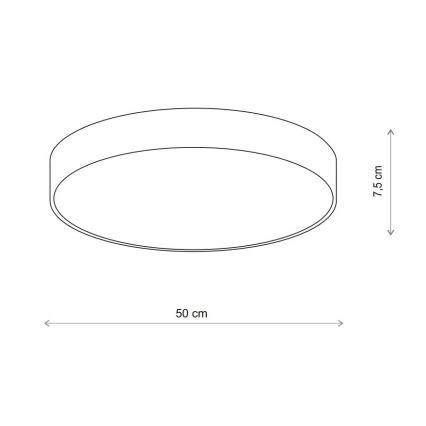 Brilagi - Badrum takbelysning CLARE 4xE27/24W/230V diameter 50 cm IP54 beige