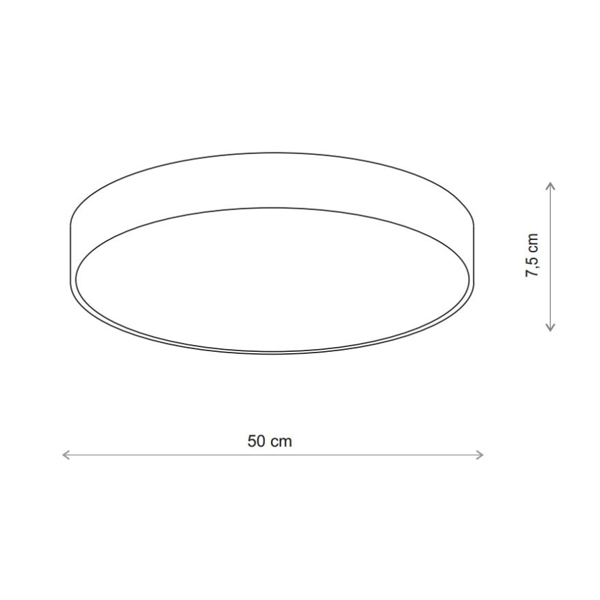 Brilagi - Badrum takbelysning CLARE 4xE27/24W/230V diameter 50 cm IP54 beige