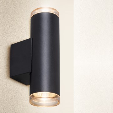 Brilagi - Badrum väggspotlight SELE AQUA 4xGU10/30W/230V IP44 svart