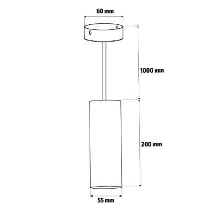 Brilagi - Badrumsljuskrona på sträng SELE AQUA 1xGU10/30W/230V IP44 vit