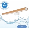 Brilagi - Badrumsspegel med LED-belysning WOODY MIRROR LED/12W/230V 60 cm IP44 ek/vit