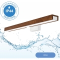 Brilagi - Badrumsspegel med LED-belysning WOODY MIRROR LED/12W/230V 60 cm IP44 ek/vit