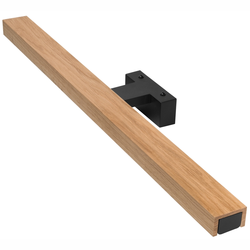 Brilagi - Badrumsspegel med LED-belysning WOODY MIRROR LED/12W/230V 60 cm IP44 ek/svart